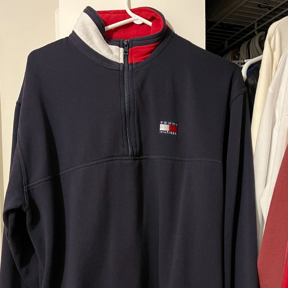 Tommy Hilfiger Quarter Zip Pullover Sweater